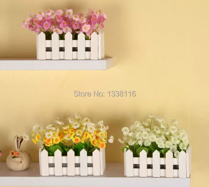 1 комплект искусственные цветы 16 см|artificial flowers|wooden fence vasedaisy artificial flowers |