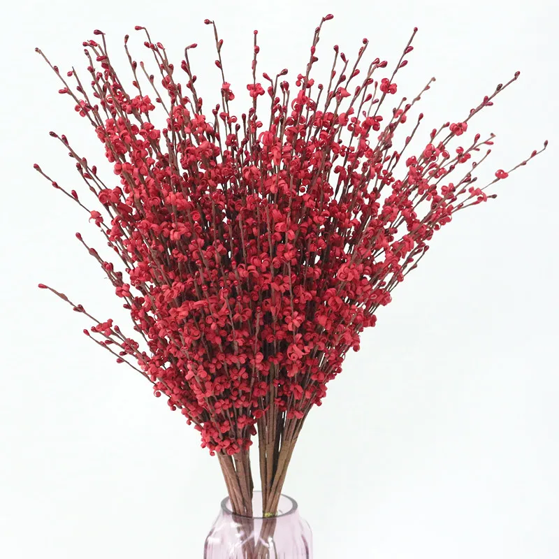 Flone Artificial Winter Jasmine Simulation Flower PE Plastic Flower Gypsophila Fake Flower Wedding Home Party Decor Art Flores (4)