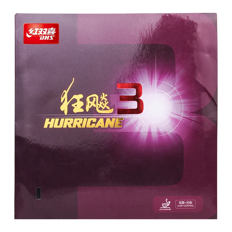 

New DHS Hurricane 3 Control Loop Pips-in Table Tennis PingPong Rubber With Sponge 2.15mm/2.2mm
