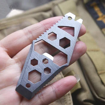 

6 In 1 Multi-Function Outdoor Stainless Steel Opener EDC Multi-tool Portable Outdoor Tool Utility