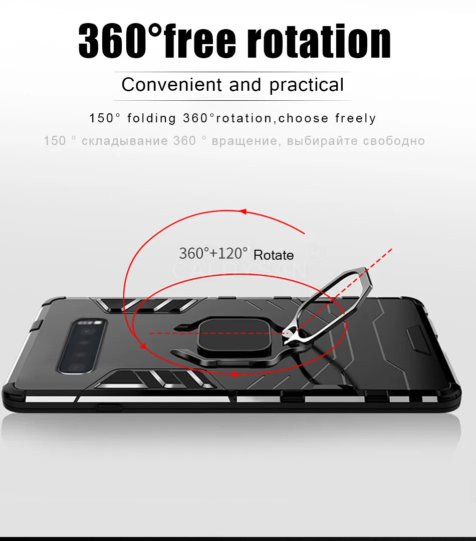 Роскошный Металлический автомобильный чехол-держатель для samsung Galaxy S9 S8 S10 Plus, чехол для телефона S10E S10 Lite, противоударный чехол