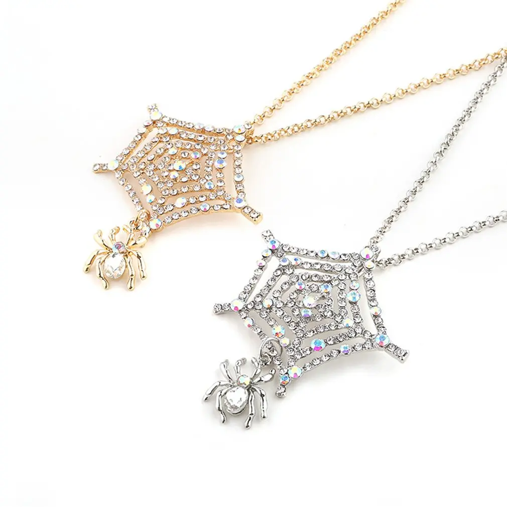 

12003 Halloween Spider Necklace Fashion Decoration Women Gift Preresent