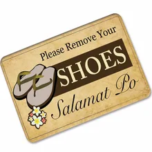 Amellor пол Ковры S Коврики салон Прихожая открытый Коврики резиновая сзади, пожалуйста, Снимите вашу Обувь печатных Ковры 40x60 см