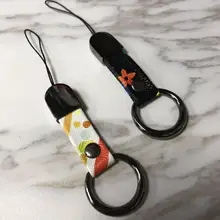 Универсальный короткий ремешок для ключей, металлический ремешок для мобильного телефона, ремешок для мобильного телефона MP3, ремешок на цепочке, брелок