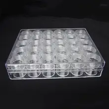 30 бутылок хранение для принадлежностей для дизайна ногтей коробка дрель для ногтей Алмазная пудра с пайетками контейнер прозрачные бутылки набор инструментов для маникюра