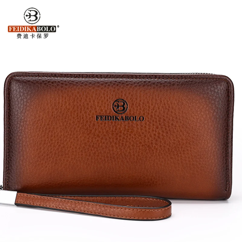 

2017 Luxury Male Leather Purse Men's Clutch Wallets Handy Bags Business Carteras Mujer Wallets Men Black Brown Dollar Price