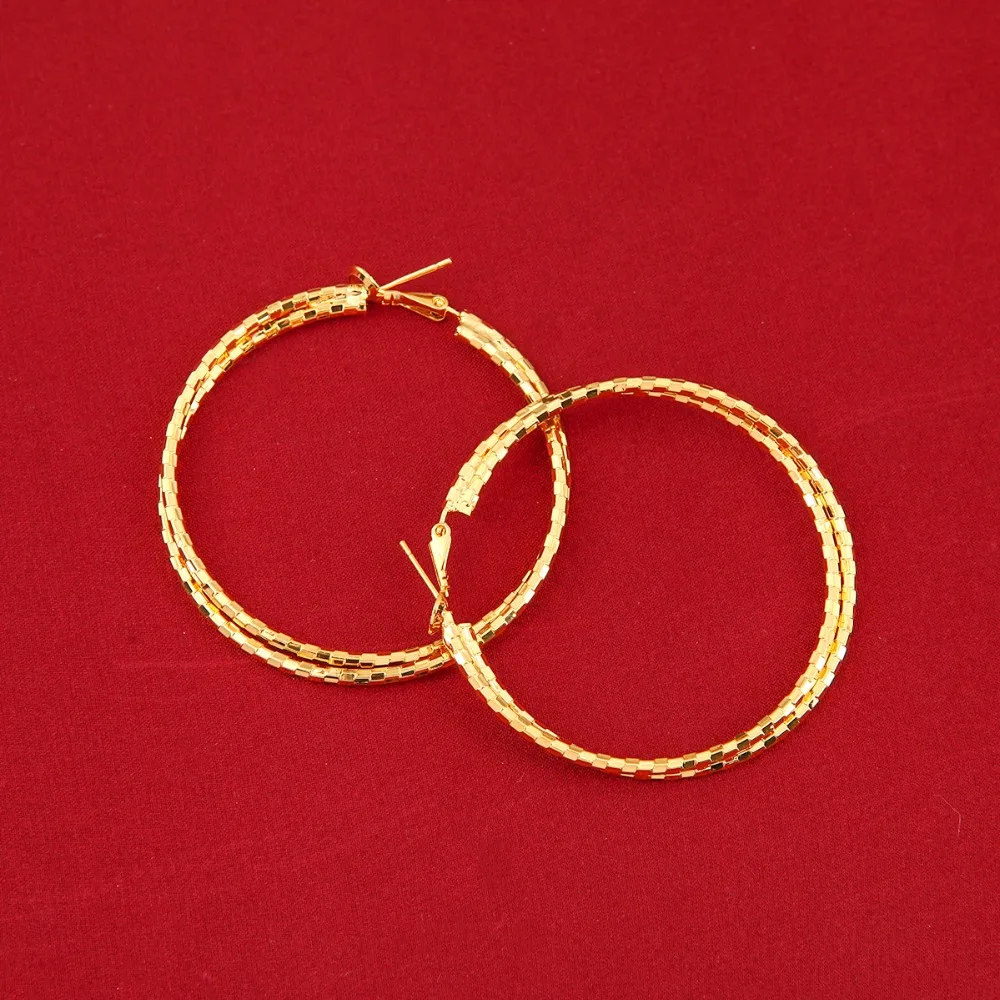 Big Size Hoop Earrings Ethiopian Nigeria Kenya Ghana African Jewelry