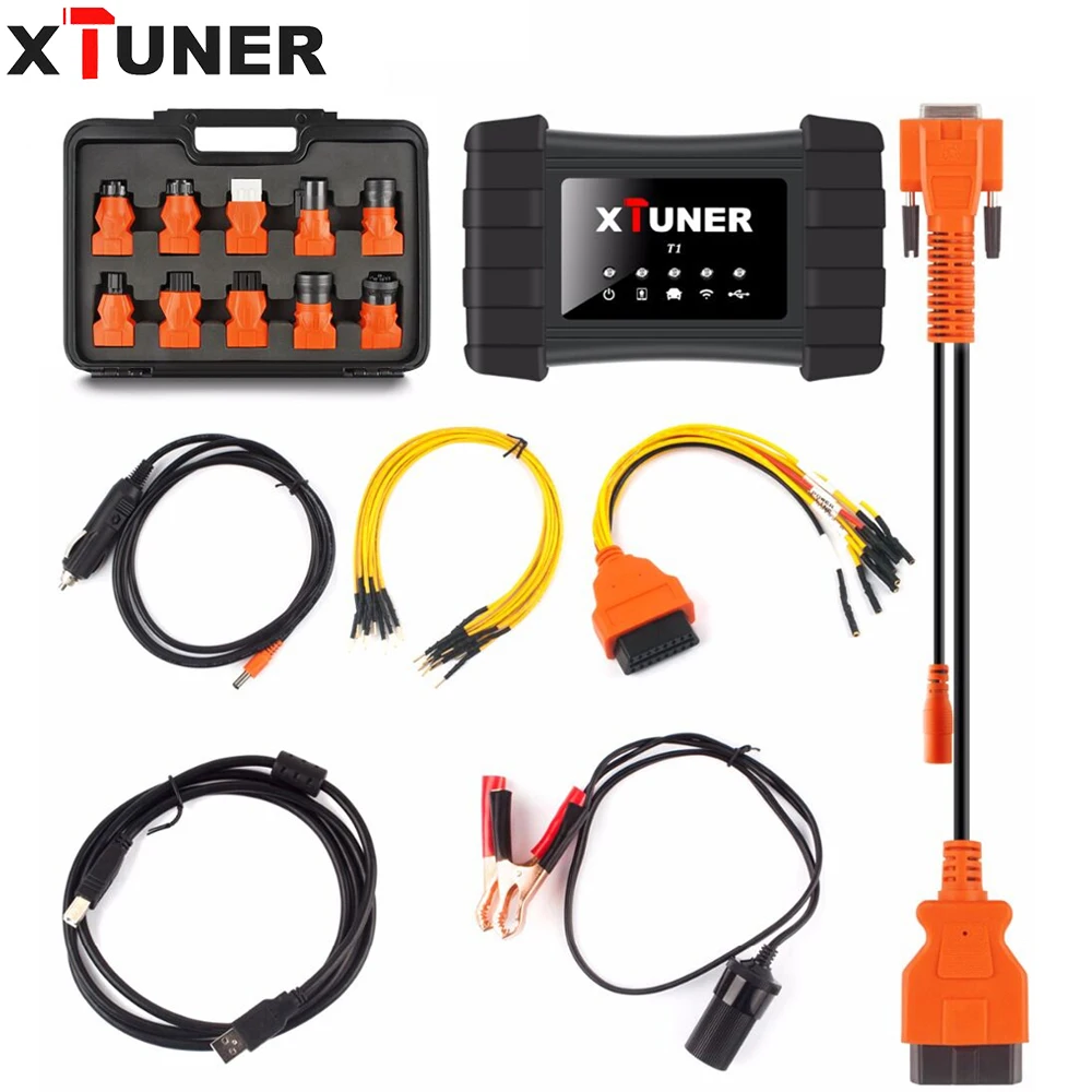

XTUNER T1 Heavy Duty Trucks With Wifi Professional Truck Diagnostic Tool Support WIN10 System XTUNER T1 diesel truck diagnostic