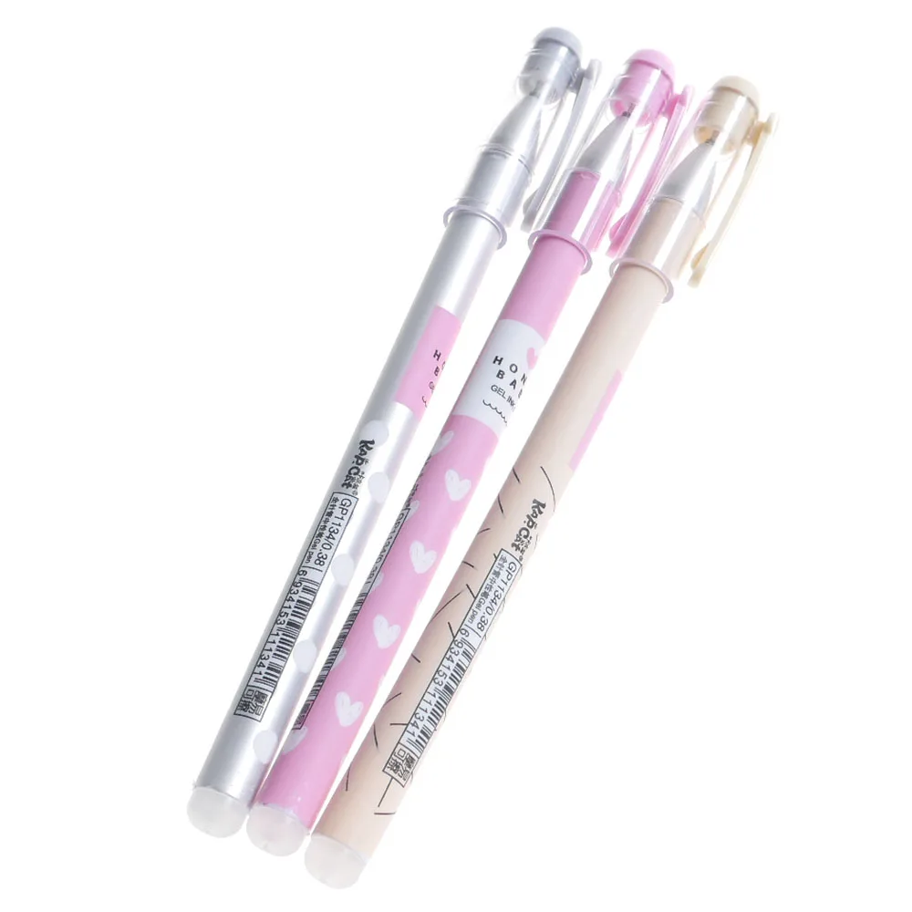 

3 Pcs/set 0.38mm Cute Erasable Black blue ink Pen Gel Pen School Office Supplies Kawaii Stationery Student Gifts Awards