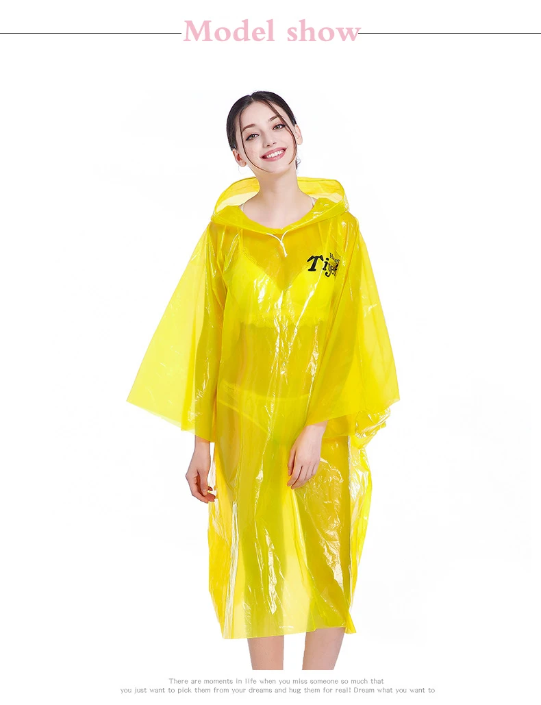 EVA женский дождевик с коротким рукавом и капюшоном, дождевик, пончо, походная непромокаемая одежда, плащ-дождевик для женщин