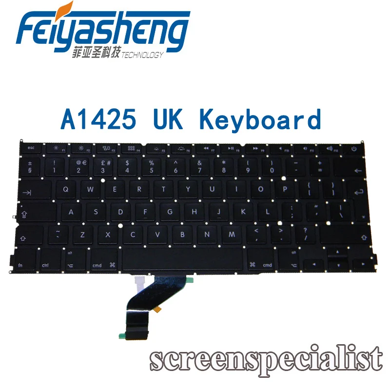 

Brand New UK Keyboard For Apple Macbook Pro 13" A1425 2012 Retina UK Layout