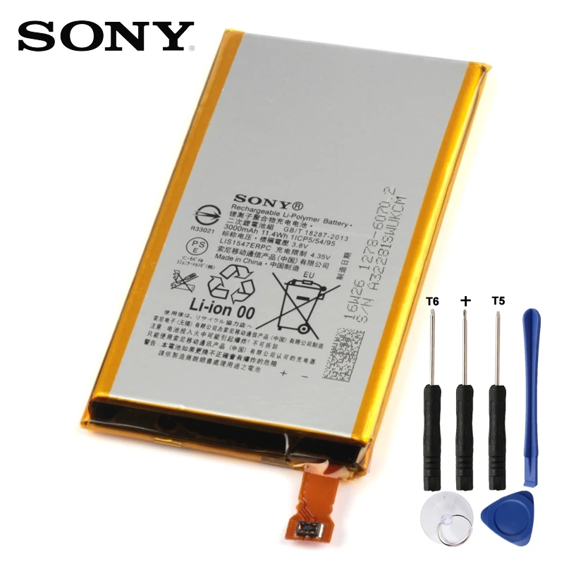 

Original Replacement Battery LIS1547ERPC For Sony Xperia Z2 MINI D6563 Z2 Compact ZL2 SOL25 Z2A Z2MINI Genuine Battery 3000mAh