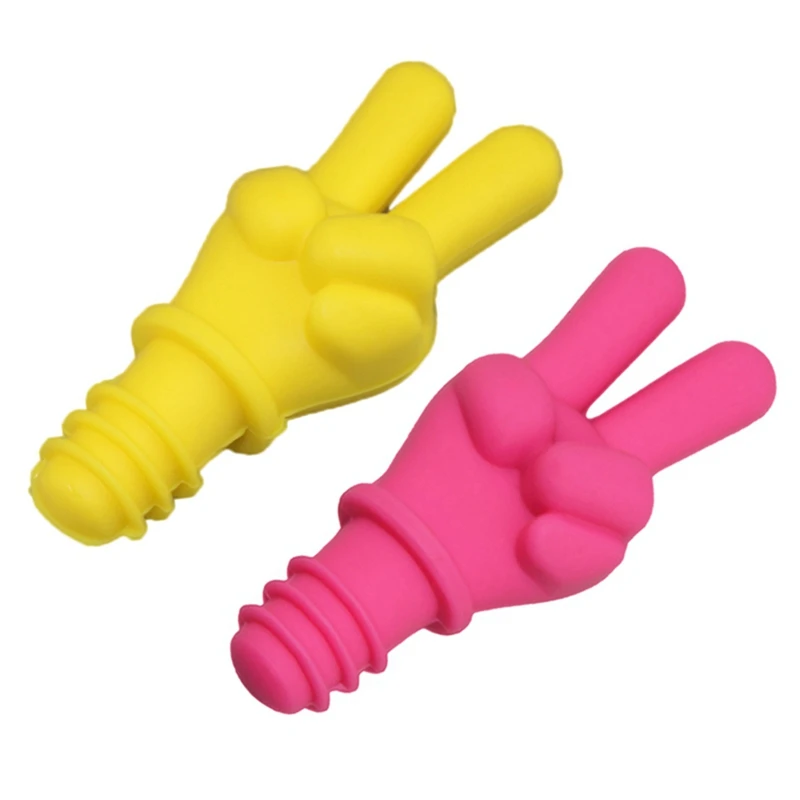 

Creative Kichen Bar Tools Silicone Wine Stoppers Leak Free Wine Bottle Sealers For Red Wine And Beer Bottle Cap
