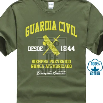 

100% Cotton Customer Customization 3 Patterns 3D Print Custom T Shirt Men Guardia Civil Tshirt Clothing Summer T Shirts Men 3Xl