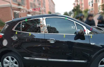 

24pcs/ Set Stainless Steel Full Kit Window Trim Sills Moulding Stripes For Opel Vauxhall Mokka / Buick Encore 2013 - 2017