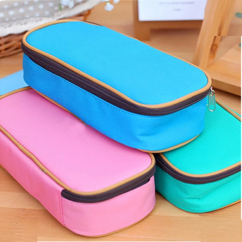 

Large Capacity Best Promotion Multifunctional Canvas Pencil Case Travel Bags Box Pen Cosmetic Office and School Kids Stationery