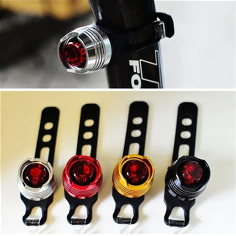 Safety LED Aluminum Alloy Cycling Bike Head Light Flashing Bicycle Warning Lamp