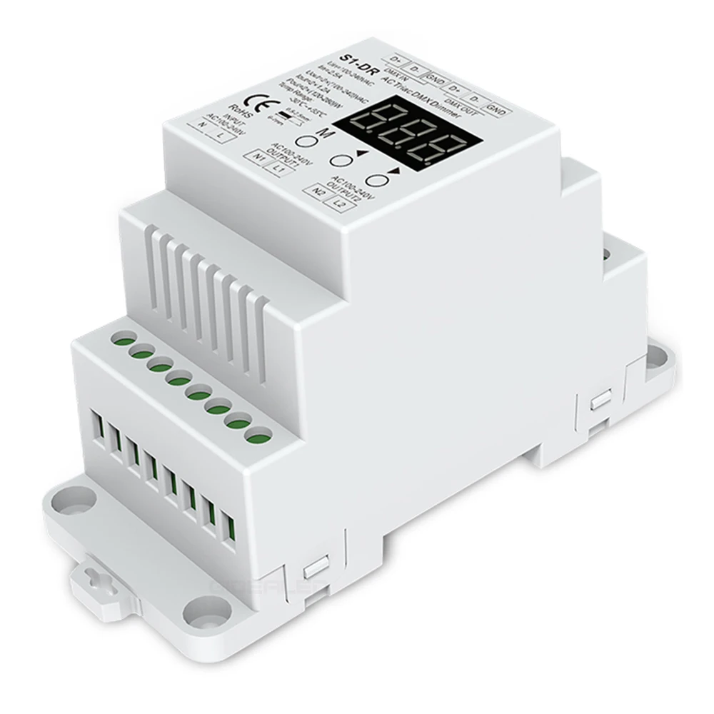 Диммер 2 канальный диммер 288 в 512 Вт двухканальный силиконовый DMX S1 DR|Диммеры| |