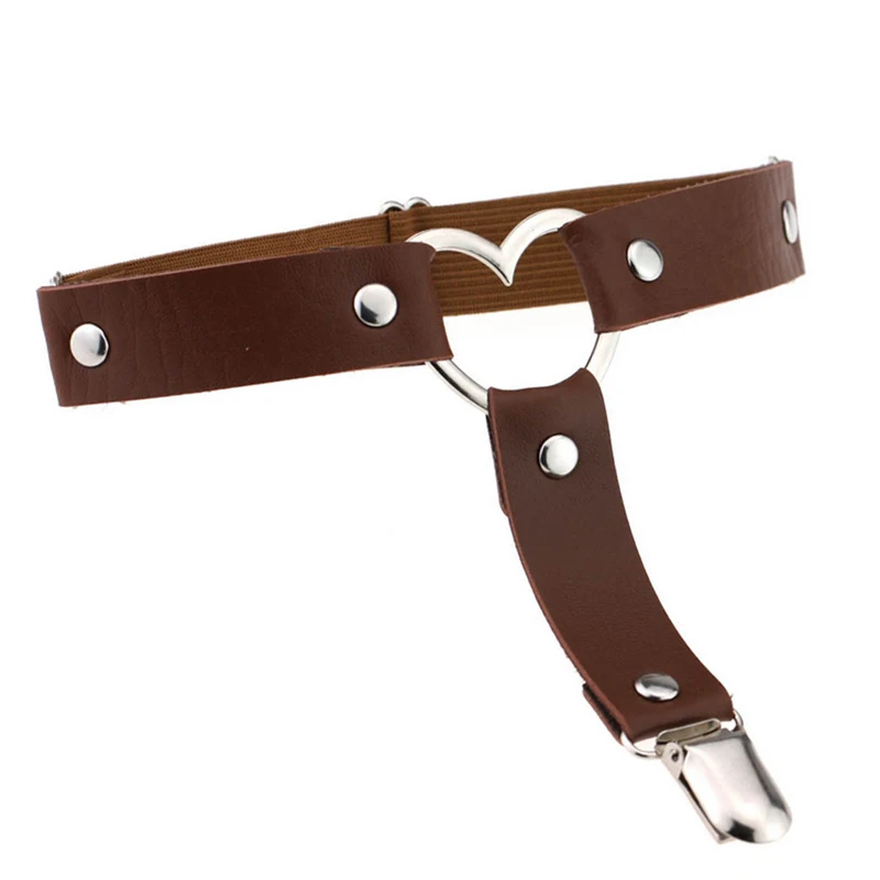 Sexy Women Studded Love Heart Leg Garters Rivet Punk Goth Harajuku Handmade Belt Ring Garters Gift FS99 Sexy Women Studded Love Heart Leg Garters Rivet Punk Goth Harajuku Handmade Belt Ring Garters Gift FS99