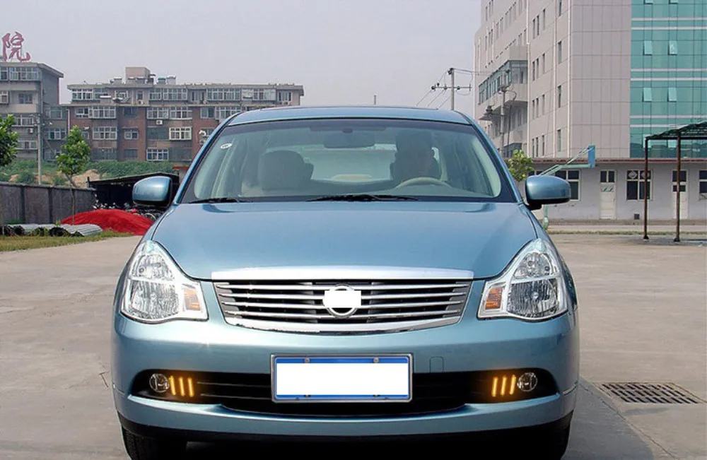 CAPQX 2 шт. для Nissan Sylphy 2006 2007 2008 передний светодиодный дневной ходовой светильник для вождения DRL противотуманный светильник противотуманная фара