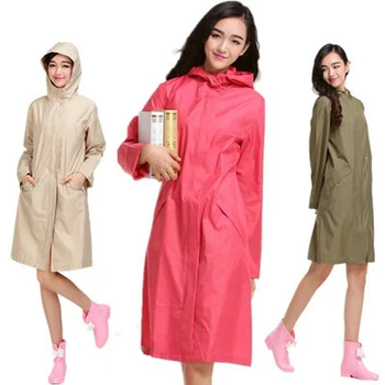 

New cloak Raincoat Women Waterproof Thin Long Trench Rain Poncho Coat Jacket Female Chubasqueros Impermeables Mujer