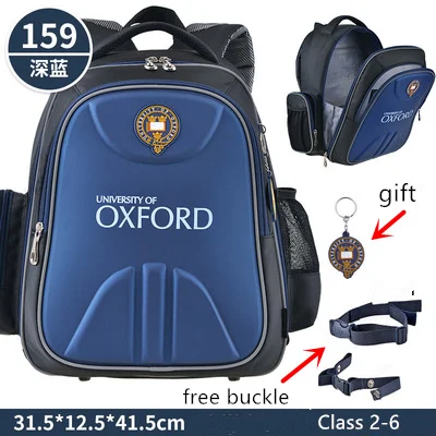 Большая распродажа, Школьный Рюкзак Для Оксфордского университета, водонепроницаемый рюкзак для мальчиков и девочек, забота о позвоночнике, легкие ортопедические сумки - Цвет: 159navy