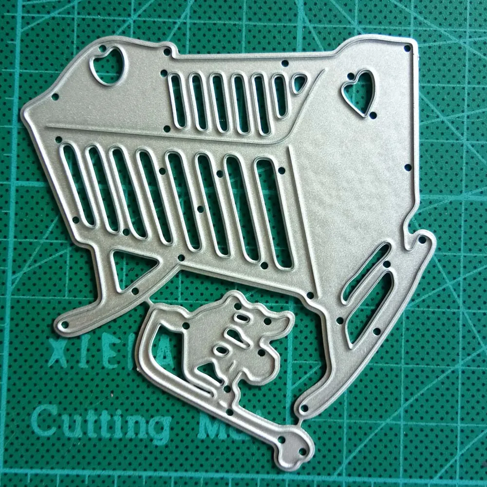 ForeWan Handcraft Embossing Die Baby Bed Stitch Metal Steel Cutting Dies for Scrapbooking Card Making New Arrival Cut Stencil