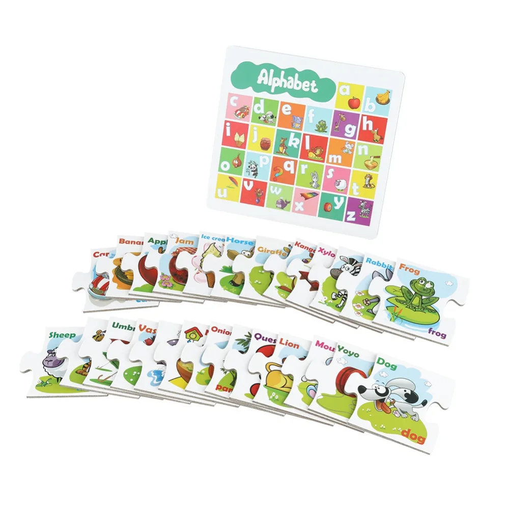 3D головоломка, игрушки, детская головоломка для детей, бумага, обучающая и обучающая игрушка, буквы, английские когнитивные Игрушки для мальчиков и девочек, juguetes kid