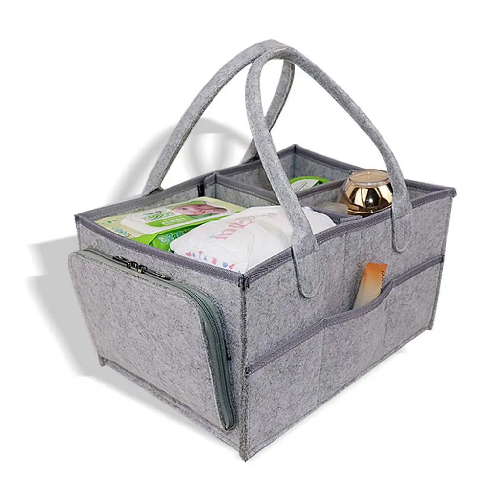 

Baby Diaper Caddy Organizer Portable Holder Bag for Changing Table Car Nursery Essentials Storage