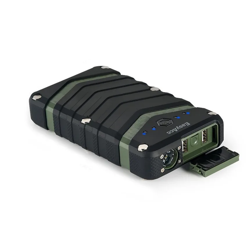Внешний аккумулятор 20000 мАч, внешняя литиевая батарея Easyacc 18650 с 2 usb-портами, SOS, фонариками для iPhone 20000 мАч