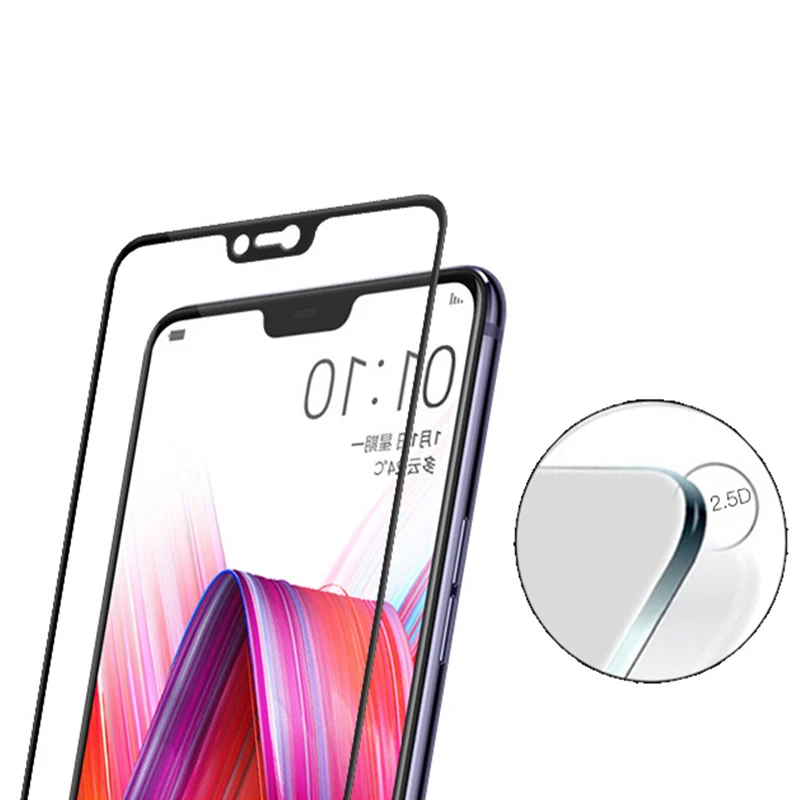 2.5D HD защитная пленка на экран для OPPO F7 F5 чехол закаленное стекло oppo F 7 5 защитное Vivo
