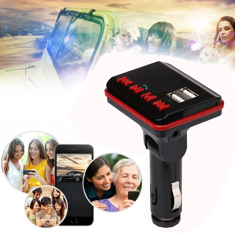 Автомобильные аксессуары беспроводной громкой связи SD USB lcd зарядное устройство Автомобильный комплект MP3 Bluetooth fm-передатчик автомобильный