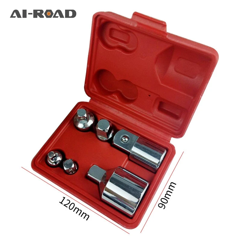 

AI-ROAD 6PCS/Set Hand Wrench Tool Set Impact Socket Adaptor Reducer Adapter 1/4 1/2 3/8 3/4 Ratchet Breaker Drive