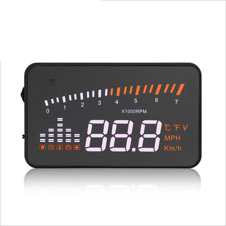 X5 3 inch OBD2 head up display car 12V car with HUD fuel consumption