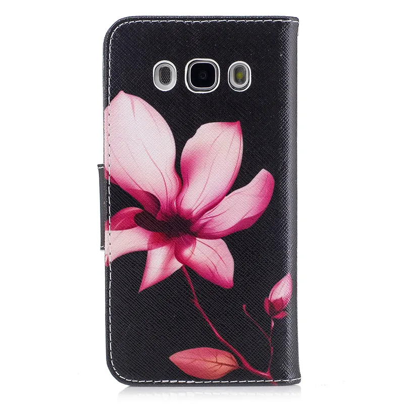 Wekays Красивая мультяшная бабочка кожаный флип чехол СПС Coque samsung Galaxy J3 SM-J310F J5 SM-J510F чехол