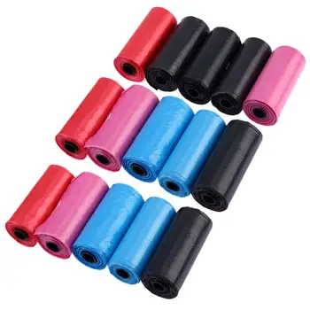 

15 Rolls Degradable Pet Dog Bag Waste Poop Bag With Printing Doggy Bag Pet Waste Clean Poop Bags