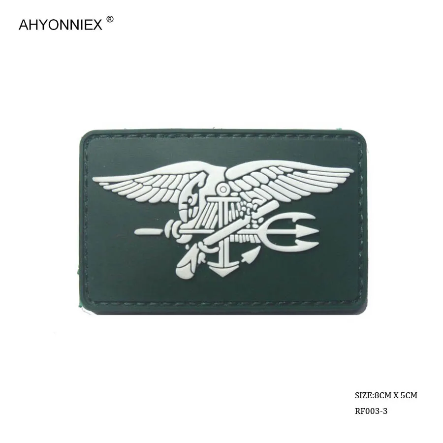 AHYONNIEX 1 шт. ПВХ США морской Печать флаг патчи Водонепроницаемый и ...