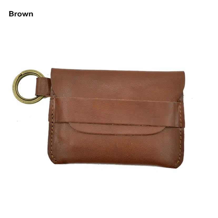 brown key card holder