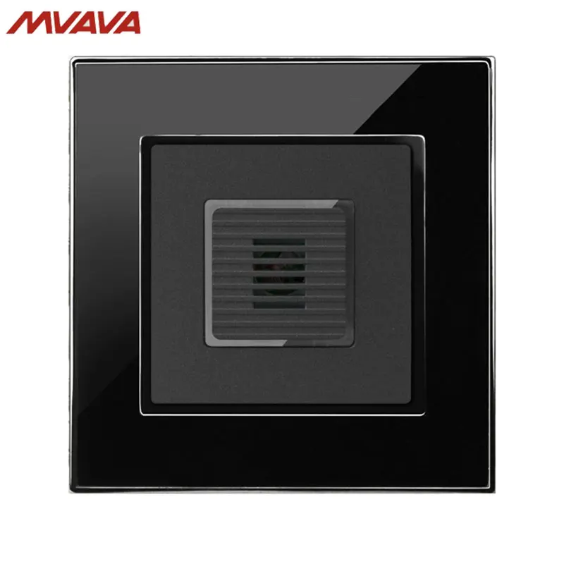 

MVAVA Voice Light Control 45S Delay Timer Switch Sound & Light Control/Motion Sensor Time-Delay Mirror Black Panel Free Shipping
