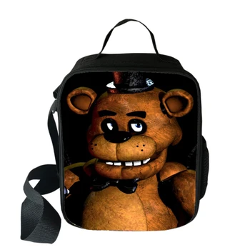 

Anime Five Nights at Freddy's Lunch Bag Reusable Insulated Thermal Bag Women Men Students Food Fresh Bags Multifunctional Bags