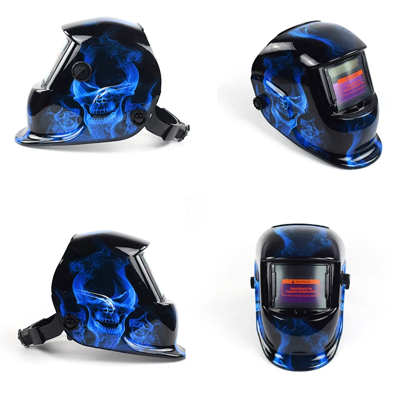 Auto Darkening Welding Helmet Electric Welding Mask Solar Powered Grinding Polish Safety Protective Welder Goggles Cap Working