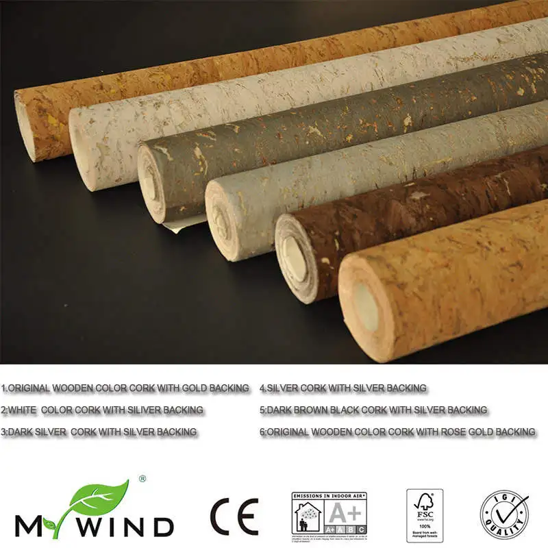 Роскошные коричневые обои MY WIND burlywood из 100% натурального материала безопасные 3d