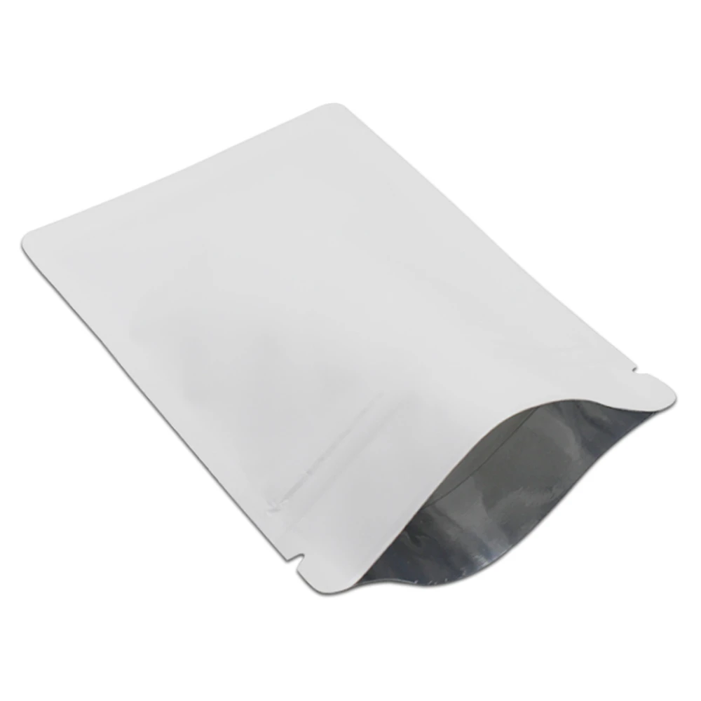 100 Pcs Mylar Foil Heat Sealer Ziplock Food Storage Bags Resealable