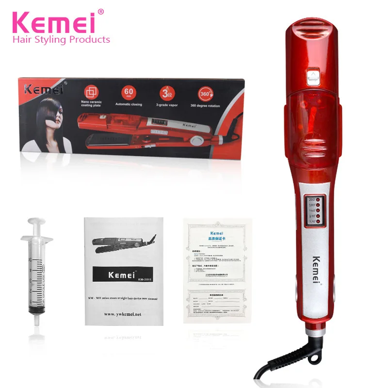 Kemei KM 3011 электрические щипцы для завивки волос с европейской вилкой устройство