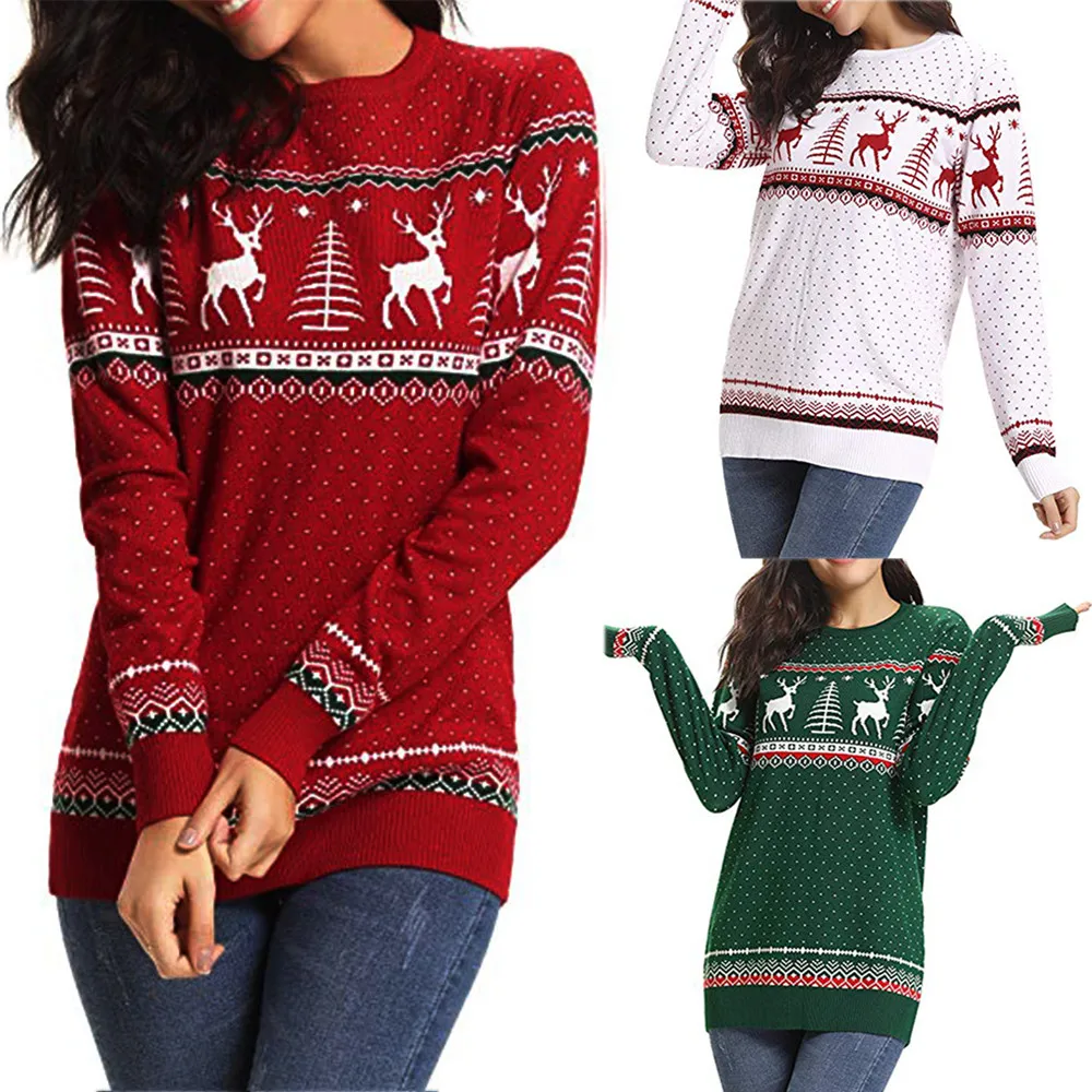 Feitong, рождественские Толстовки, Толстовки, женские, повседневные, на молнии, в горошек, с принтом, топы, с капюшоном, свитер, пуловер, sudadera mujer