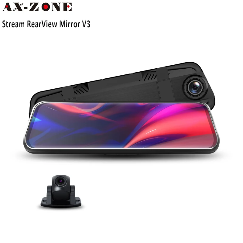 

AX-ZONE V3 10'' IPS Stream Rear View Mirror Dash Cam Registrar Video Recorder Full HD 1080P Car Dvr Car cam Super Night Vision