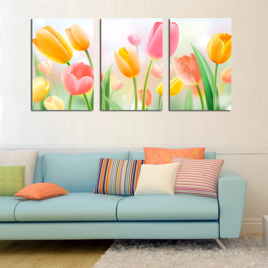 Yellow Flower Wall Art painting walls yellow promotion-shop for promotional painting Yellow Flower Wall Art painting walls yellow promotion-shop for promotional painting