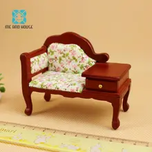 1:12 Кукольный дом ручной шезлонг миниатюры мебель деревянные древние винтажные куклы мини деревянный Королевский Стул