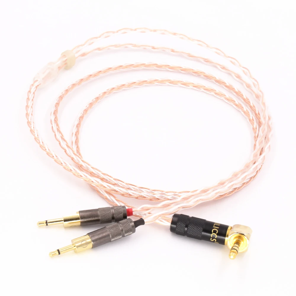 3 5mm Right Angled 4pole TRRS Re Zero Balanced Upgraded Audio Headphone Cable