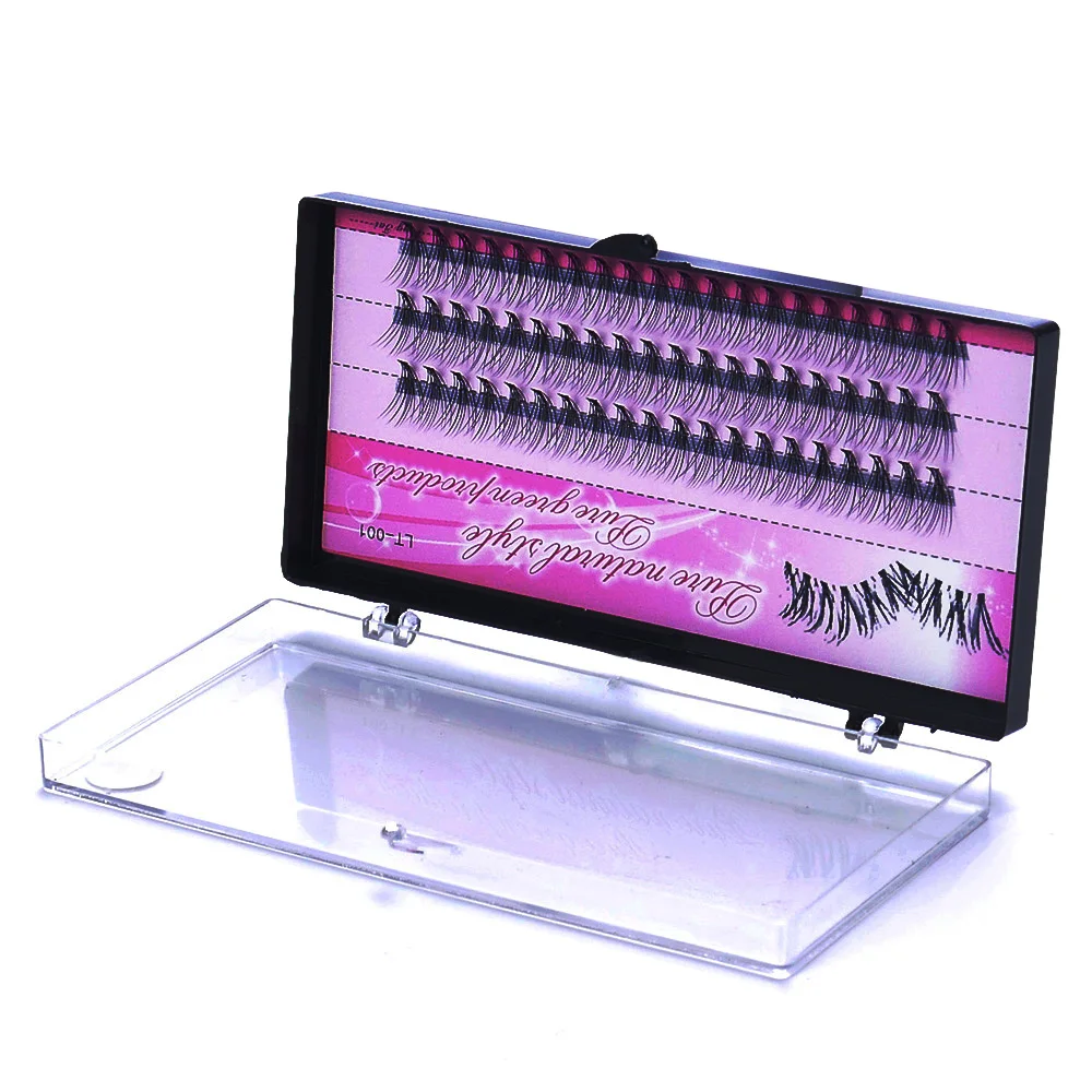 10D 0.10 Thickness C Curl Black Mink Individual Eyelashes Cluster False Eye Lashes Grafting Fake Extensions Tools